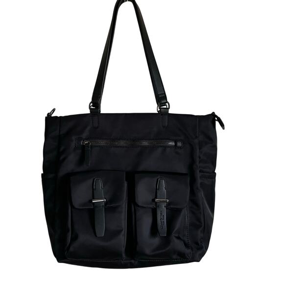 Kenneth Cole Versey Nylon Tote Bag Black Zipper Close Medium Size NWOT - Picture 1 of 15